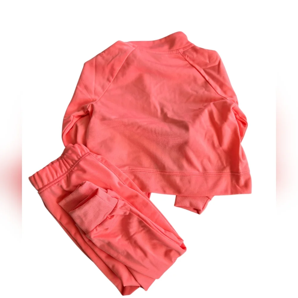 Nike Vibrant Coral Jogging Suit Size 24 Months - Picture 5 of 5